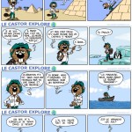 "Le castor explore". Une trentaine de strips publiés dans "Le Courrier Picard".