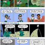 "Le castor explore". Une trentaine de strips publiés dans "Le Courrier Picard".