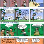 "Le castor explore". Une trentaine de strips publiés dans "Le Courrier Picard".