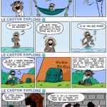 "Le castor explore". Une trentaine de strips publiés dans "Le Courrier Picard".