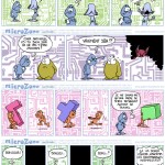 "Microzone". Série d'une trentaine de gags parus dans "Le Courrier Picard".